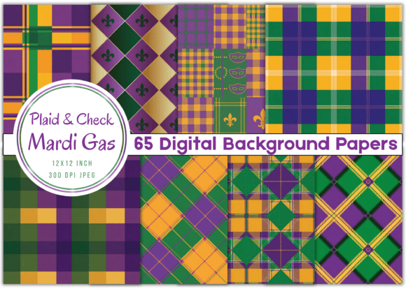 60+ Plaid & Check Mardi Gras Backgrounds: Your Creative Toolkit