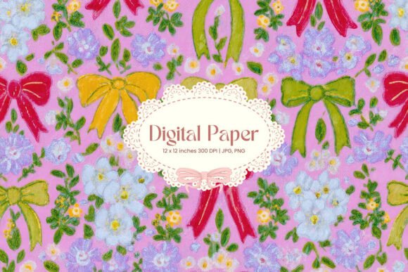 Bow Ribbon Pattern Backgrounds Paper_72: Your New Design Staple