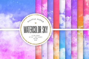 Colorful Watercolor Sky Backgrounds: A Designer's Dream Palette