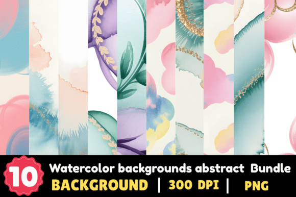 Elevate Your Designs with Abstract Watercolor Backgrounds