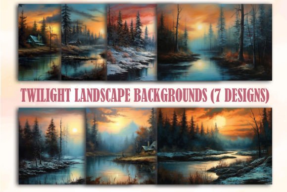 Embrace the Magic Hour with Twilight Landscape Backgrounds