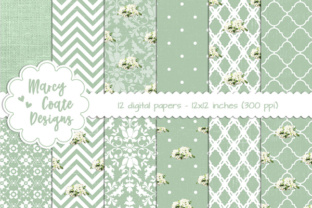 Embracing the Charm of Shabby Backgrounds - Green