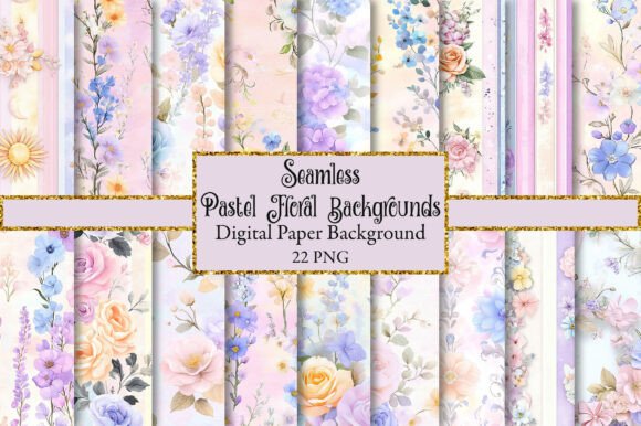 Exploring the Versatility of Pastel Floral Scrapbook Backgrounds