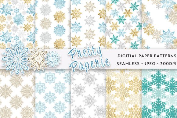 Festive Digital Papers: 10 Christmas Backgrounds