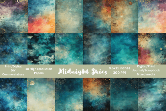 Midnight Skies Backgrounds: Elevate Your Creative Projects