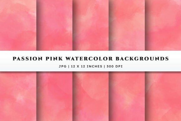 Passion Pink Watercolor Backgrounds: Elevate Your Creative Projects