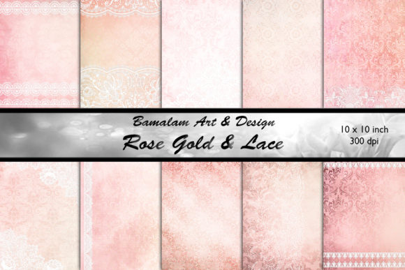Rose Gold & Lace Backgrounds: A Designer's Guide