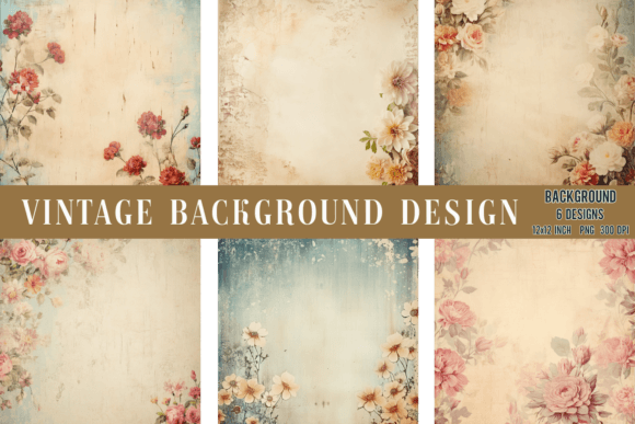 Soft Blooms & Vintage Charm: Using Pastel Flower Backgrounds