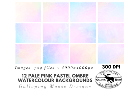 Soft Transitions: The Visual Appeal of Pink Pastel Ombre Watercolor Backgrounds