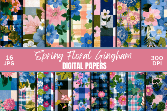 Spring Floral Gingham Backgrounds Paper: A Designer's Guide