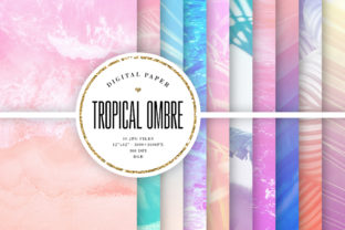Summer Backgrounds, Tropical Ombre: A Visual Escape