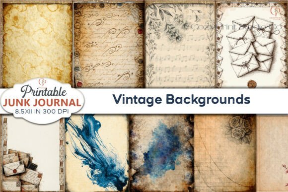 Unlocking Timeless Charm: Vintage Backgrounds Junk Journal Pages