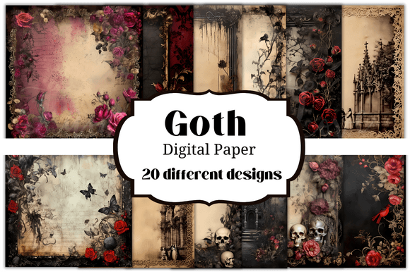 Unveiling the Allure of Goth Backgrounds Digital Papers